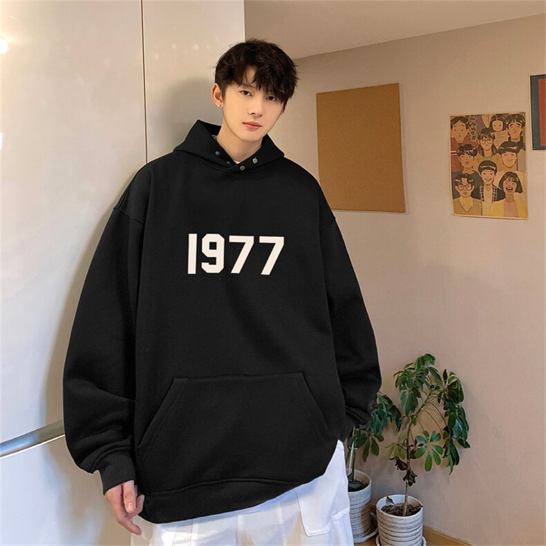 加绒加厚1977重磅540g连帽卫衣男美式高街冬ins潮牌oversize硬挺,男装卫衣,星座508（原C305）