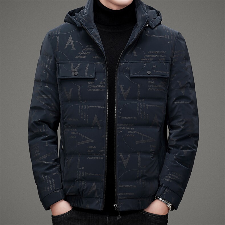 秋冬季可脱卸帽休闲羽绒服男新款中年保暖外套上衣ZL7008-P230,男装羽绒服,电商B212（原钱塘6029）