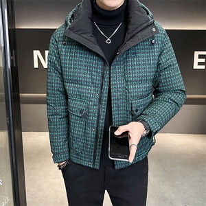 2024新款连帽羽绒服男冬季短款保暖外套 B240-YR999-P215 标50图片