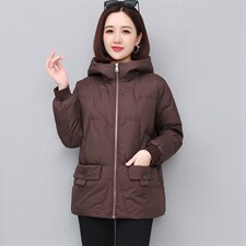 2023冬季新款时尚百搭温暖舒适加厚保暖棉服，女装棉衣/棉服，姿萝菲