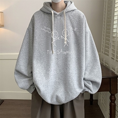 连帽卫衣男大码运动服帽衫外套WY2302-P35加绒款-P40，男装卫衣，电商A040