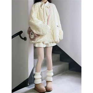 1506-1/M78441/P89甜美奶fufu波点设计加厚棉服图片