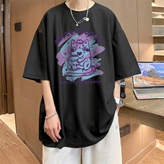 华夫格t恤男短袖男大码五分袖酒店风HT73317-P22，男装T恤，电商A040