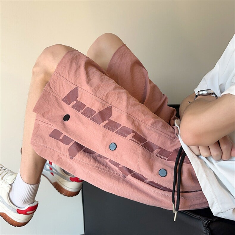 ！2026夏季新款男士宽松直筒五分裤潮牌情侣短裤DK312特P35，男装休闲裤，电商B220