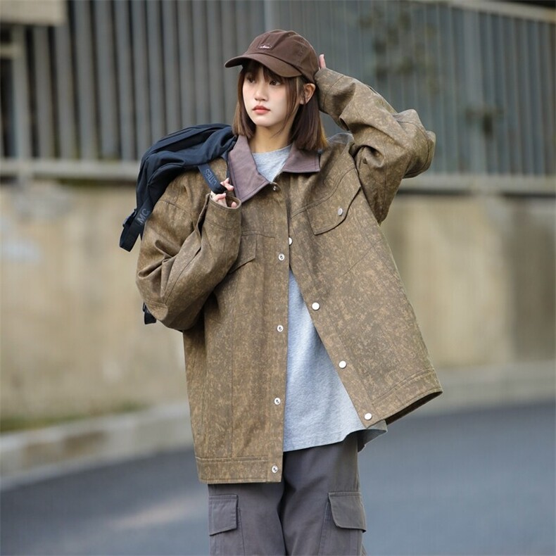 2026春秋新款中性风户外夹克男撞色翻领外套DSA157B-J2508-特P85，男装夹克，电商A157B