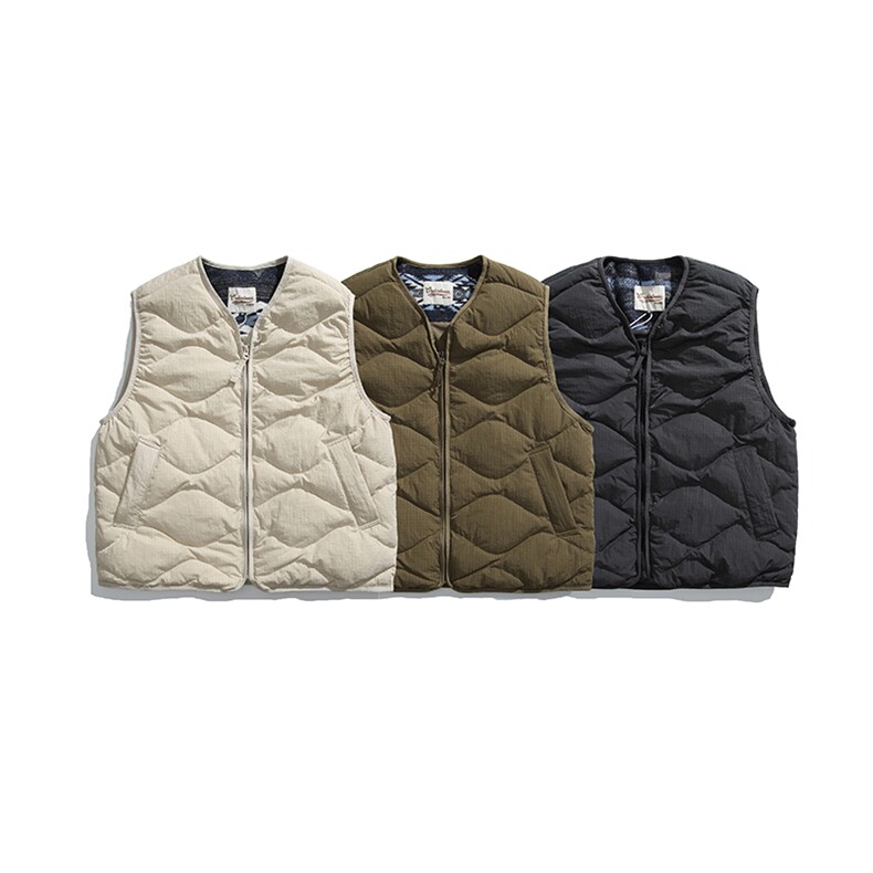 2025冬季新款男日系潮牌白鸭绒羽绒服加厚马甲棉衣YR58-F178图片