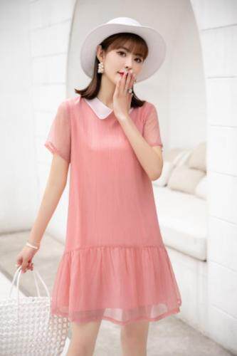 血纺连衣裙，女装连衣裙，英利伊人