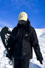 冬季时尚潮流中性风男女加棉加厚防水防风滑雪服保暖外套M69-P170，男装棉衣，电商A001