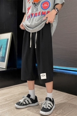 冰丝七分裤男大码速干短裤男五分裤车景风格QK72316-P25，男装休闲裤，电商A040