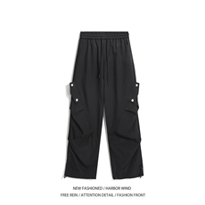 26新款机能压褶设计百搭宽松百搭冲锋裤B315-K24308-特p35控68，男装休闲裤，电商B315