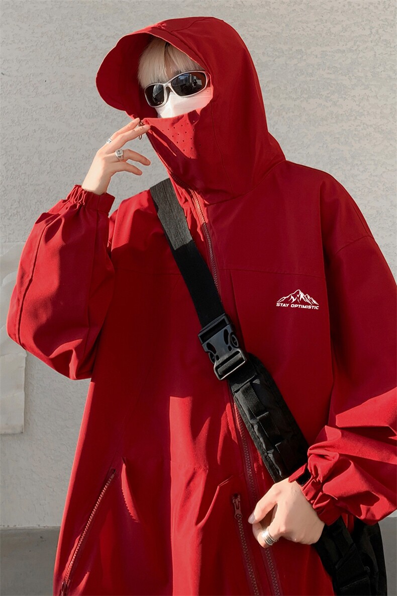 8XL-M特大码春季Cityboy宽松冲锋衣夹克男女上衣外套男JK1310P85,男装夹克,电商D206-1