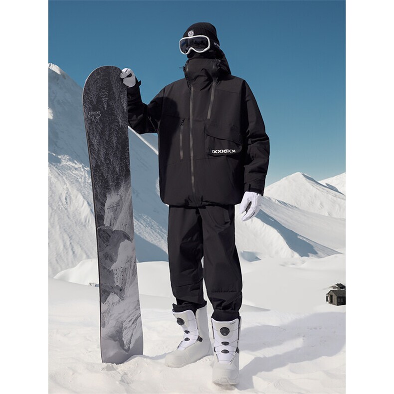 冬季加厚保暖防风防寒滑雪服衣裤套装男女HF57+K1002J加绒-P250图片