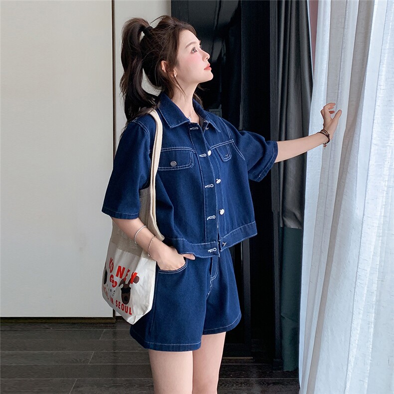 夏季新品现货复古牛仔套装2C212-G82-P135-K188,女装套装/套裙,2C212