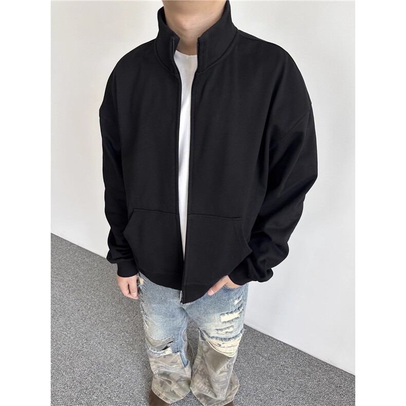 立领开衫卫衣外套男女新款宽松休闲百搭夹克上衣WY82-P52,男装夹克,星座208-5