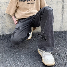 时尚潮牌长裤潮流休闲裤男高腰休闲裤新款N3832P45，男装牛仔裤，星座1116-2