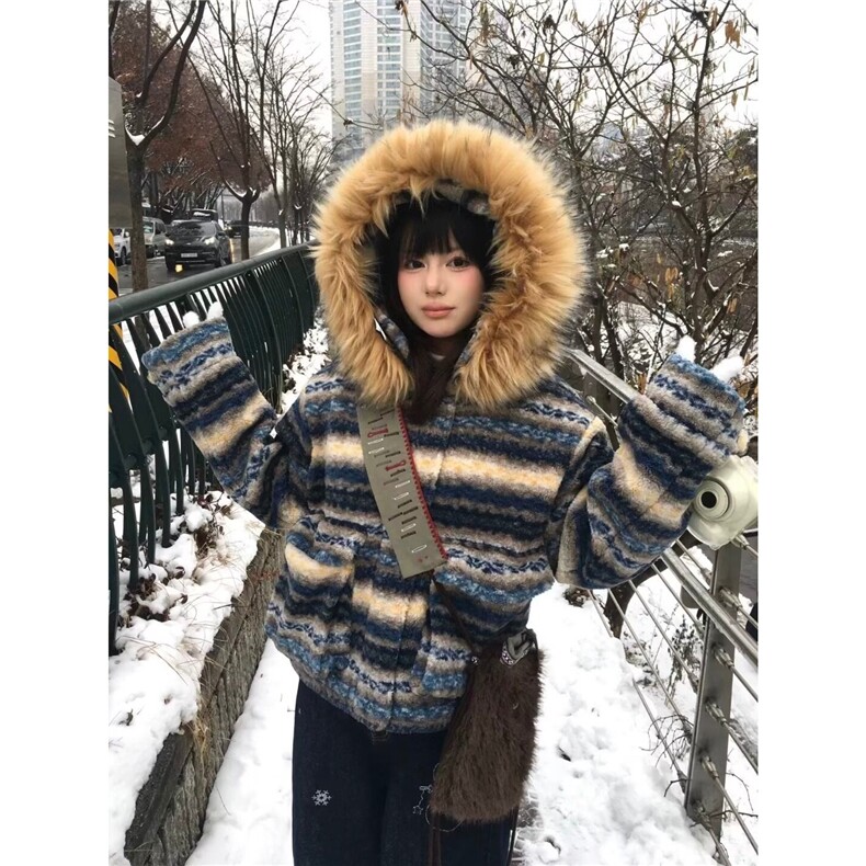 网图秋冬美式迷彩毛领连帽棉衣拉链外套加绒保暖A025-JY1280-P130,男装棉衣,电商A025
