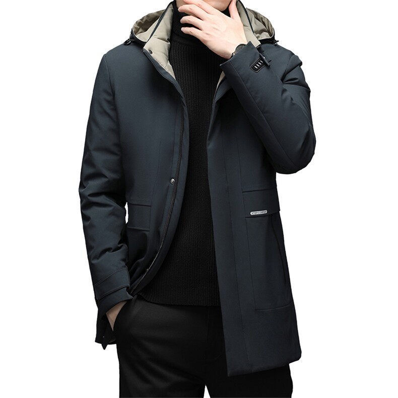2023冬季新款连帽厚款羽绒服男士鸭绒中长款外套SNNYR99659-P330,男装羽绒服,电商B212（原钱塘6029）