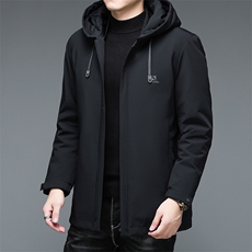 AN9858钱塘2020-3秋冬新款中老年男士商务休闲连帽羽绒服外套P219，男装羽绒服，钱塘207-3