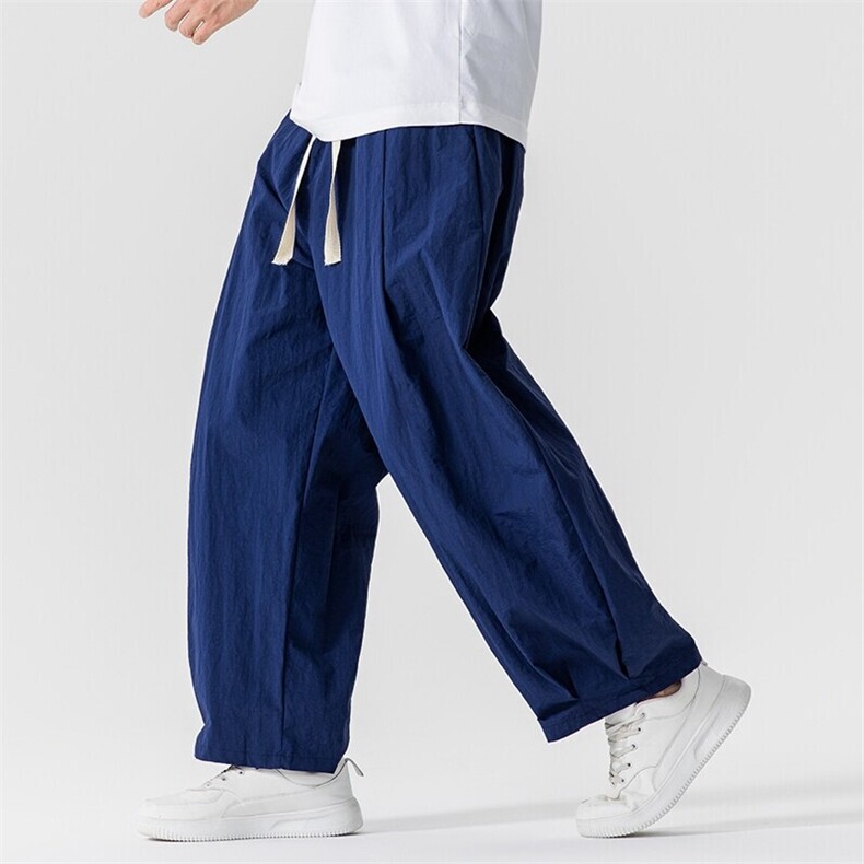 夏季新款大码日系港风工装潮宽松休闲直筒阔腿裤美式薄K311/P55，男装工装外套，钱塘713