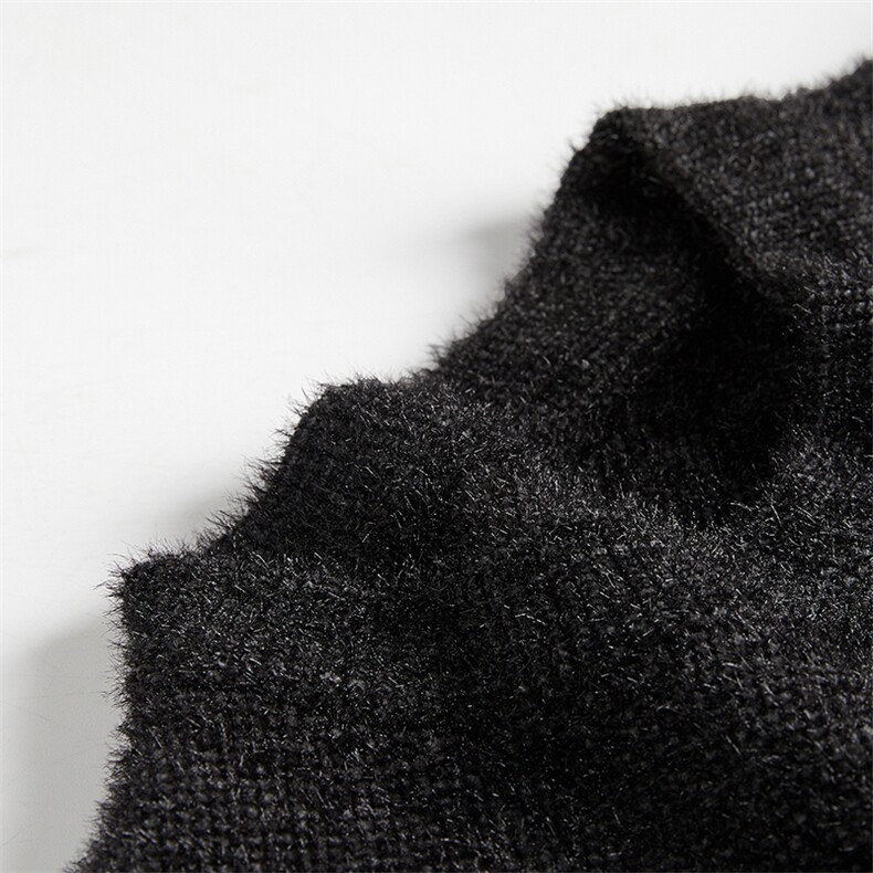 2023年新款冬季加绒休闲条纹毛衣时尚针织衫男士打底衫DDD170-P90，男装针织衫/毛衣，电商B212（原钱塘6029）