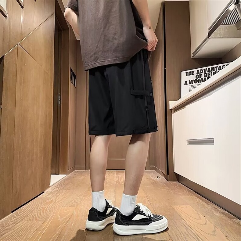 夏季冰丝透气宽松休闲工装短裤五分裤DK729p36,男装牛仔裤,星座1013