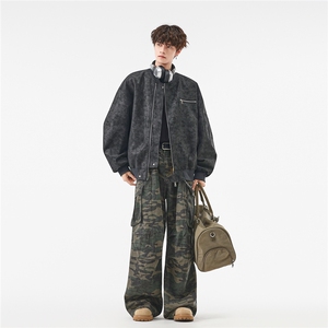 美式高阶   秋冬PU棒球服夹克痞帅百搭情侣外套 J562505  TP75图片