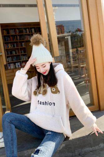 冬季颗粒绒卫衣，女装卫衣/绒衫，艾伊贝雪