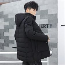 冬季男士棉衣大棉袄中长款棉服立领连帽防风防寒宽松M183，男装棉衣，星座1207
