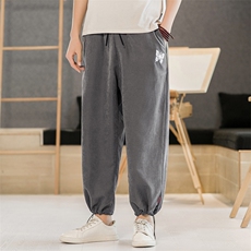 K293P35酒店风风2024秋季新款时尚潮束脚裤休闲百搭哈伦裤，男装休闲裤，电商A026