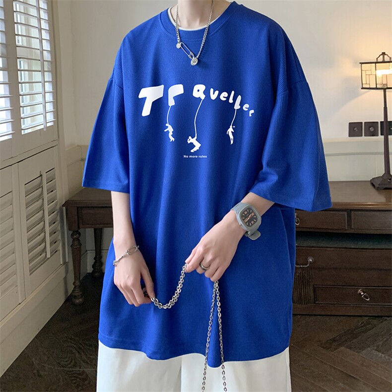 华夫格t恤男短袖男大码五分袖HT73449-P22,男装T恤,电商A040