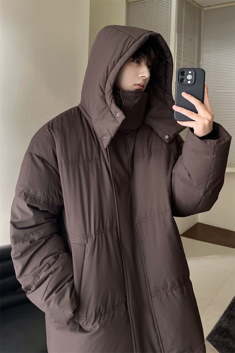 羽绒服男冬季新款港风连帽白鸭绒情侣外套YR922-P160(控价208元,男装羽绒服,星座214-3