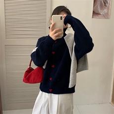 2025年秋季针织常规款通勤开衫时尚百搭通勤高领，女装针织衫/毛衣，朝辰羊绒