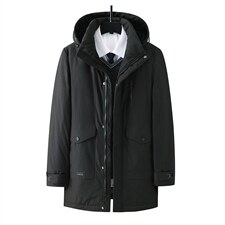 B-N2197冬季男士棉服外套男装可脱卸帽修身加棉保暖潮流P115，男装棉衣，电商B360