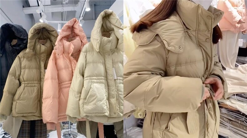 连帽羽绒服，女装羽绒服，驿谷