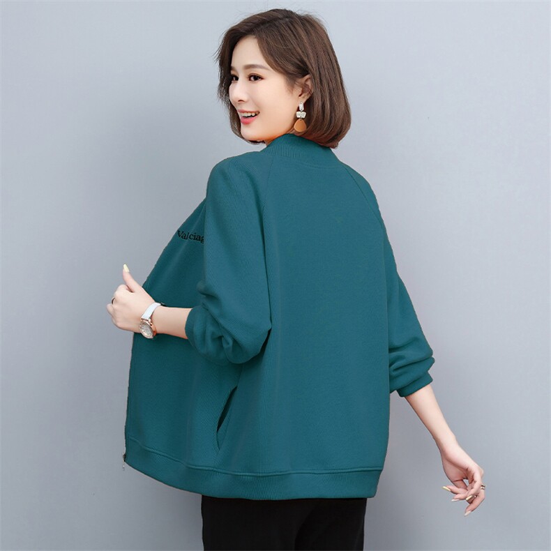 时尚休闲女装卫衣外套宽松显瘦中长款运动夹克上衣,女装卫衣/绒衫,3200格调