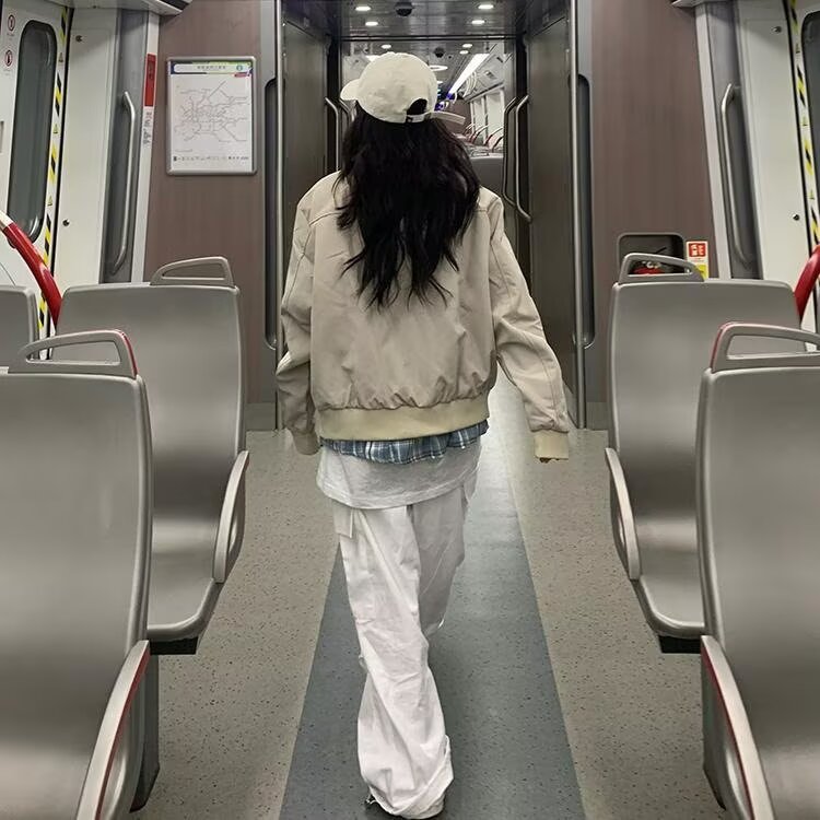 887-P63美式复古cleanfit假两件法兰绒衬衫ma1翻领飞行夹克外套,男装夹克,电商B323A