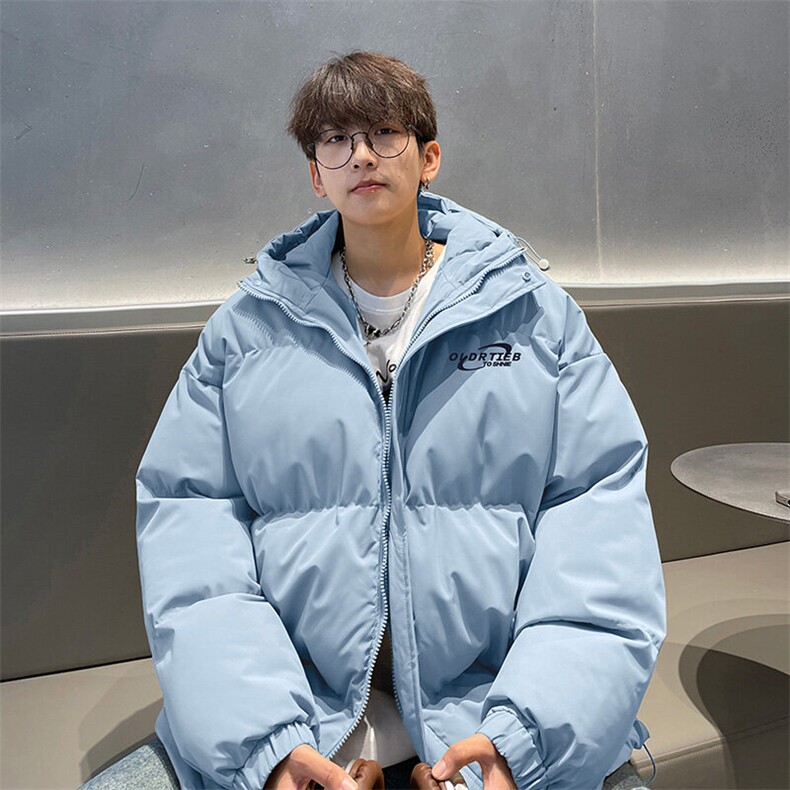 现货抖音得物可供视频三防加厚羽绒连帽棉衣外套面包棉服85531,男装棉衣,电商A486