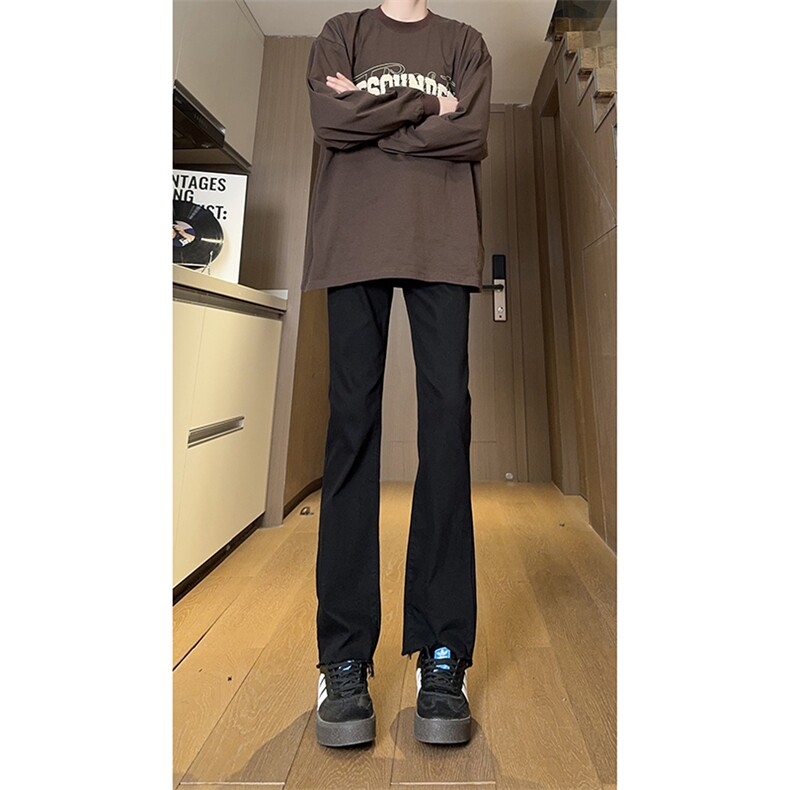 现货主推弹力渐变大码直筒微喇毛边牛仔裤K860-K861-K866-P50,男装牛仔裤,星座205