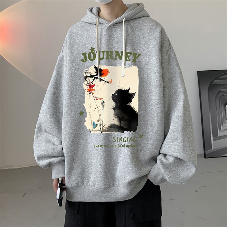 连帽卫衣男大码胖子帽衫大号运动服WY2433-P35,男装卫衣,电商A040