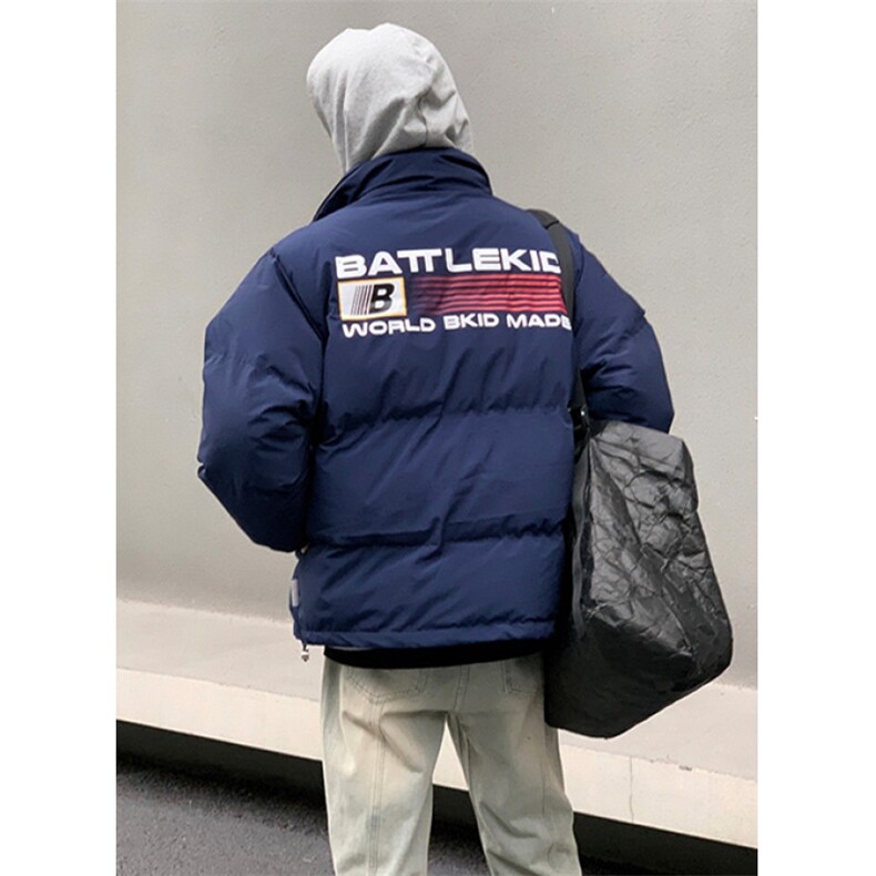 美式潮牌立领印花棉衣外套男女情侣棉服长袖夹克MS8108,男装夹克,星座1116A（原606A-3）