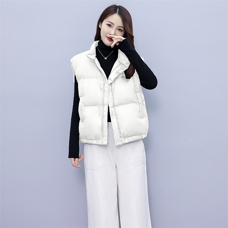 2024新款秋冬时尚大方女装马甲简约百搭轻薄羽绒服背心外套显瘦保暖无袖上衣,女装马甲,凯瑟曼