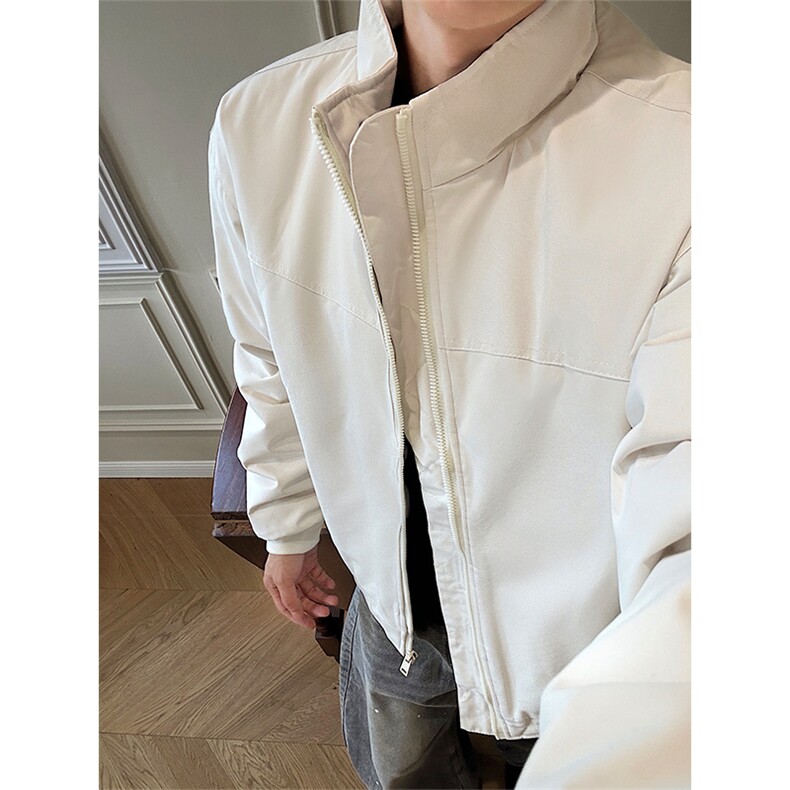 男生宽肩棉衣纯色百搭加厚保暖外套加棉夹克立领棉服MF3665-特P62,男装夹克,电商B295