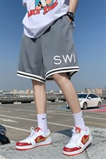 ！2023夏季新款字母印花简约男士短裤冰丝运动五分裤DK507P25图片