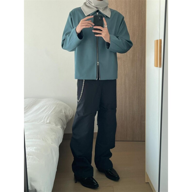 【有货】cleanfit短款解构外套男高级感痞帅行政夹克Y165LL-特P55,男装夹克,星座1007（原301D）