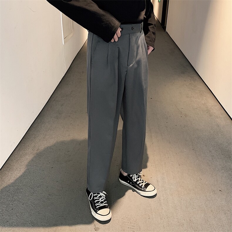 现货新款直筒西裤韩版潮流百搭宽松休闲西装裤港风裤子K407-p38,男装西裤,星座1008