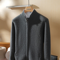 2025秋冬百搭时尚半高领长袖针织衫，男装羊绒套衫，澳坤羊绒