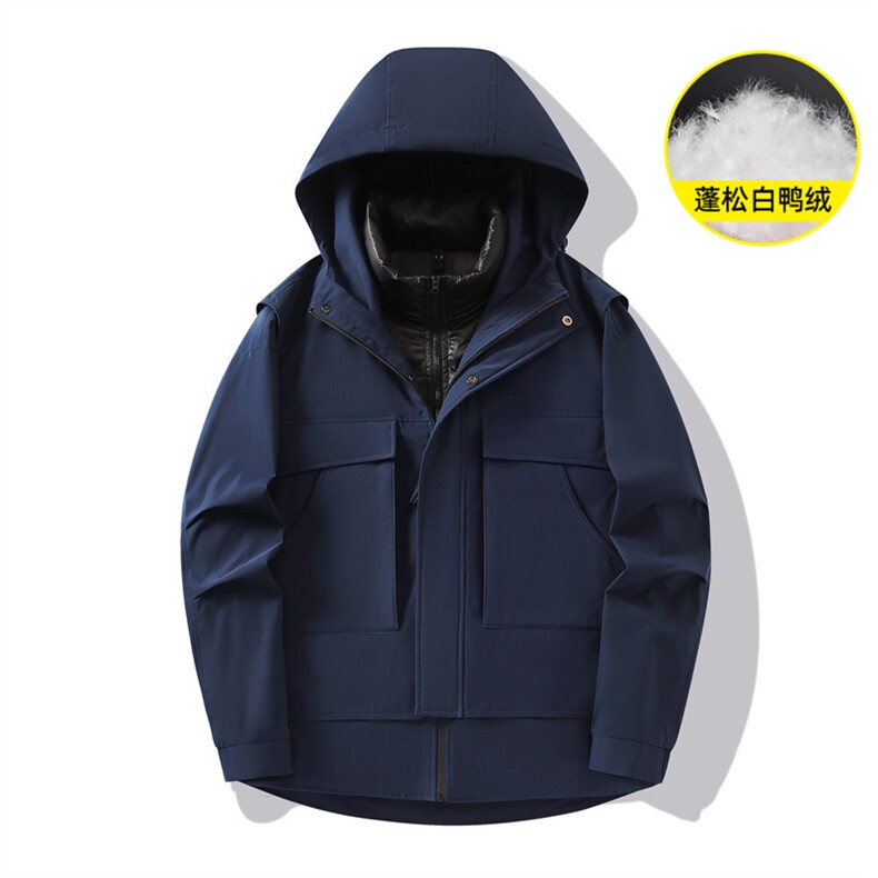 Y5968-P248S-6XL90白鸭绒情侣冬季户外可脱卸三合一羽绒服,男装羽绒服,星座109