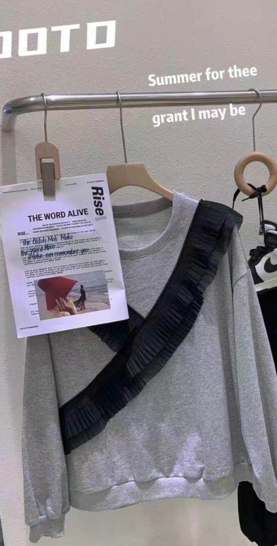 花边卫衣，女装卫衣/绒衫，雪儿伊秀