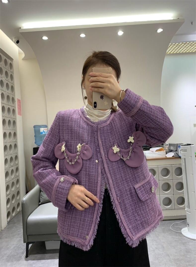 小香风羽绒服（90绒），女装羽绒服，卡西姆