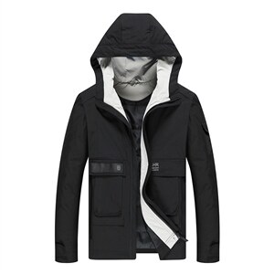 冬季中年男加厚棉衣冬装中年男士连帽棉服爸爸外套SFT81758-P195图片